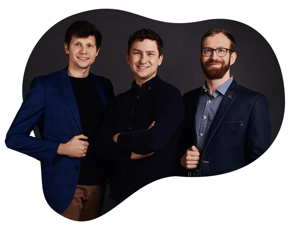 Wojciech Rokosz, Karol Klimas i Wojciech Wójtowicz - założyciele Plenti
